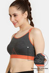 Rosaline Low Impact Sports Bra - Anthra Melange — thumbnail 3